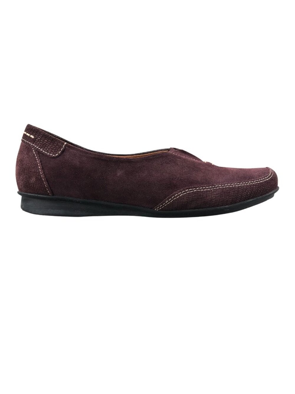 Taos Women's Size 9-9.5 Marvey Bordeaux Purple Suede Closed Toe Slip On Flats